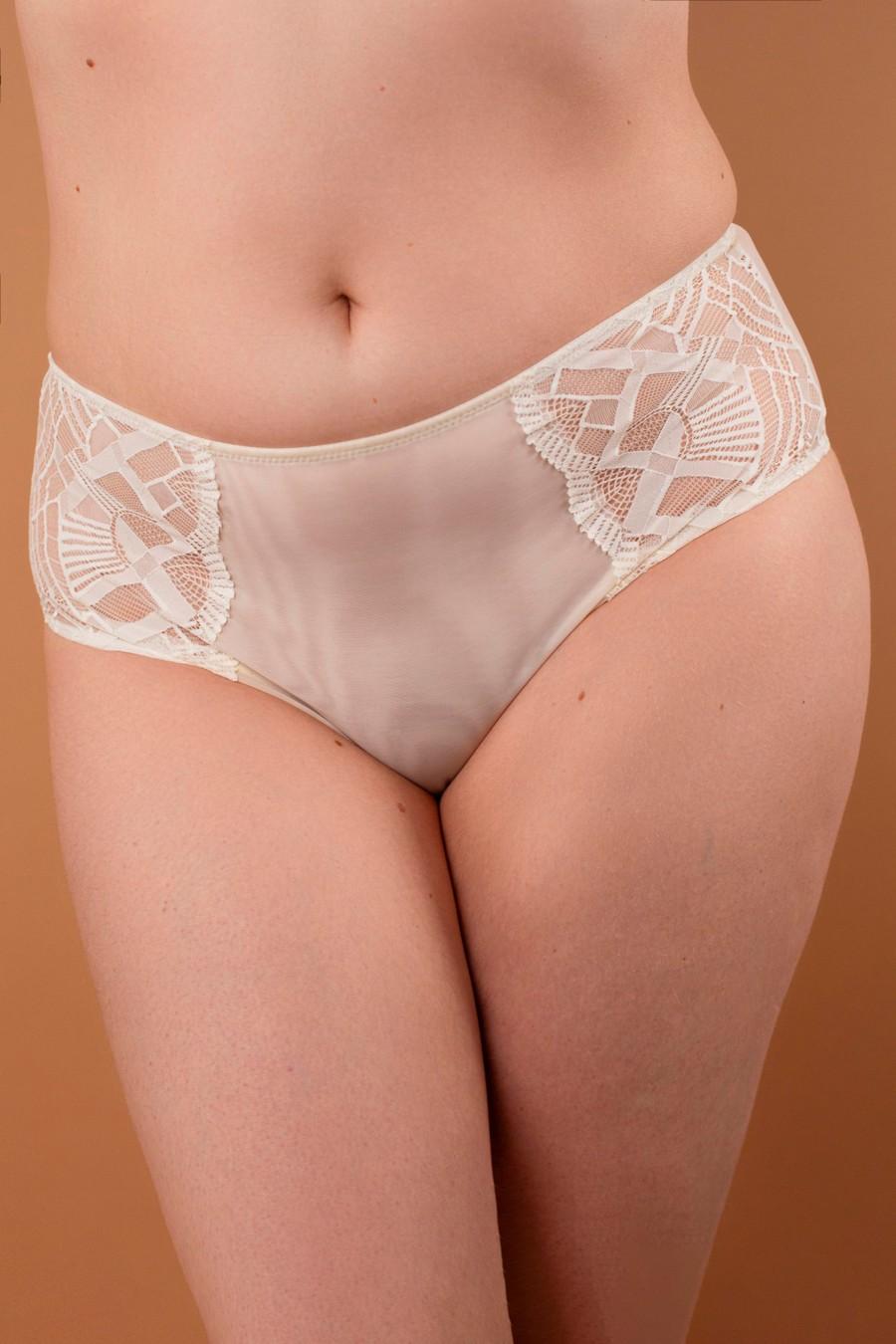 

Трусики сліп brabrabra (93987) 7(3XL) прозорий колір чорний