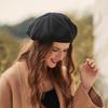 Autumn and winter niche beret trendy lady retro French elegance portable temperament hat big brim