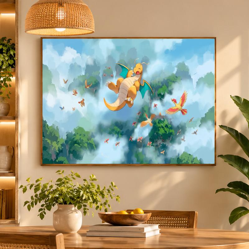 5D Diamond Painting Dragonite DIY Full Drill Diamond Art Kit Home Decoration