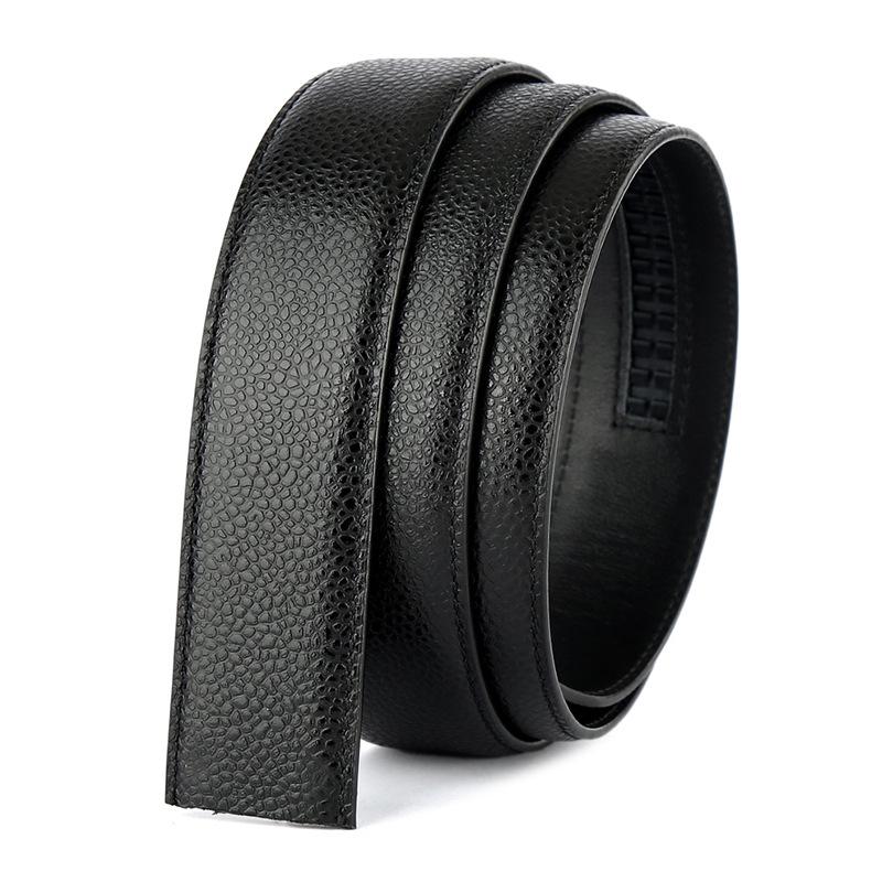 3.5" Top Layer Cowhide Men's Automatic Leather Belt Strap