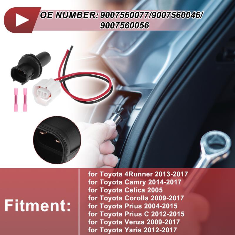 X Autohaux Side Marker Light Socket Wiring for Toyota 4Runner 2013-2017 No.9007560077