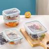 1/2/3 Grids Thickened Leak Proof Microwave Safe Food Crisper High Borosilicate Glass Bento Box With Lids Airtight Lunch Boxes