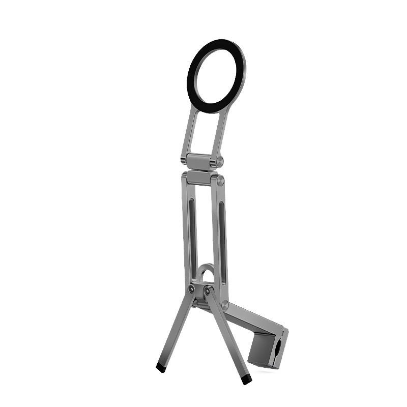 Aluminum Magnetic Phone Stand Desk Tripod Foldable Portable Mount IPhone MagSafe Selfie Live Streaming