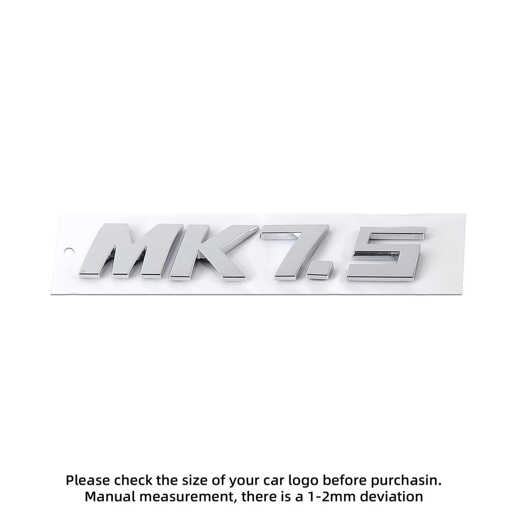 YNEPB1 ABS MK5 MK6 MK7 MK7.5 Letter Emblem Car Body Rear Trunk Badge Sticker For Volkswagen VW Polo Sharan Golf Scirocco Touran Touareg