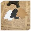 Christmas Party Decoration Christmas Tree Shape Hang Tag Paper Cards Gift Tags Kraft Cards Labels