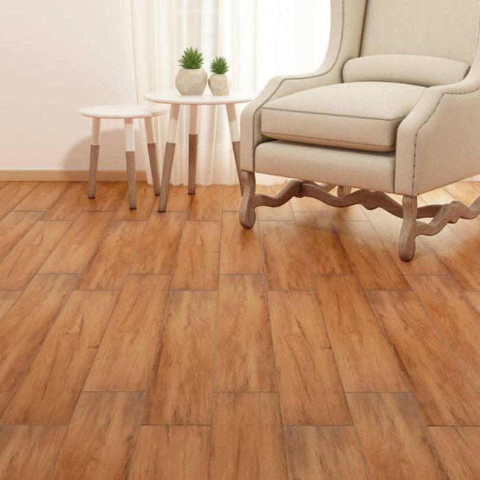 VidaXL Dalles de plancher PVC autoadhésif 5,02 m² 2 mm Orme naturel 245174