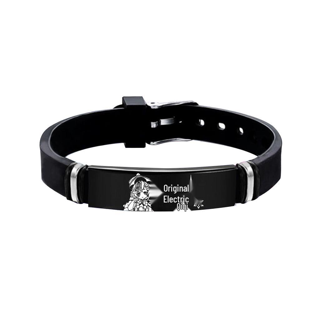 Genshin Impact Kamisato Ayaka Stainless Steel & Walnut Bracelet