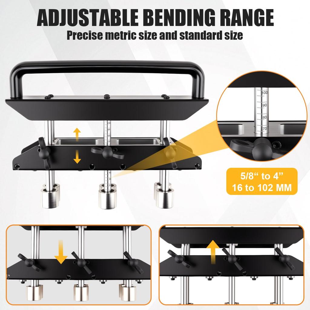 3 Station Edge Roller Bender Roofing For 0‑90 Degree Angle 13‑130mm Bending Sheet Metal Bending Tool High Speed Steel Roller