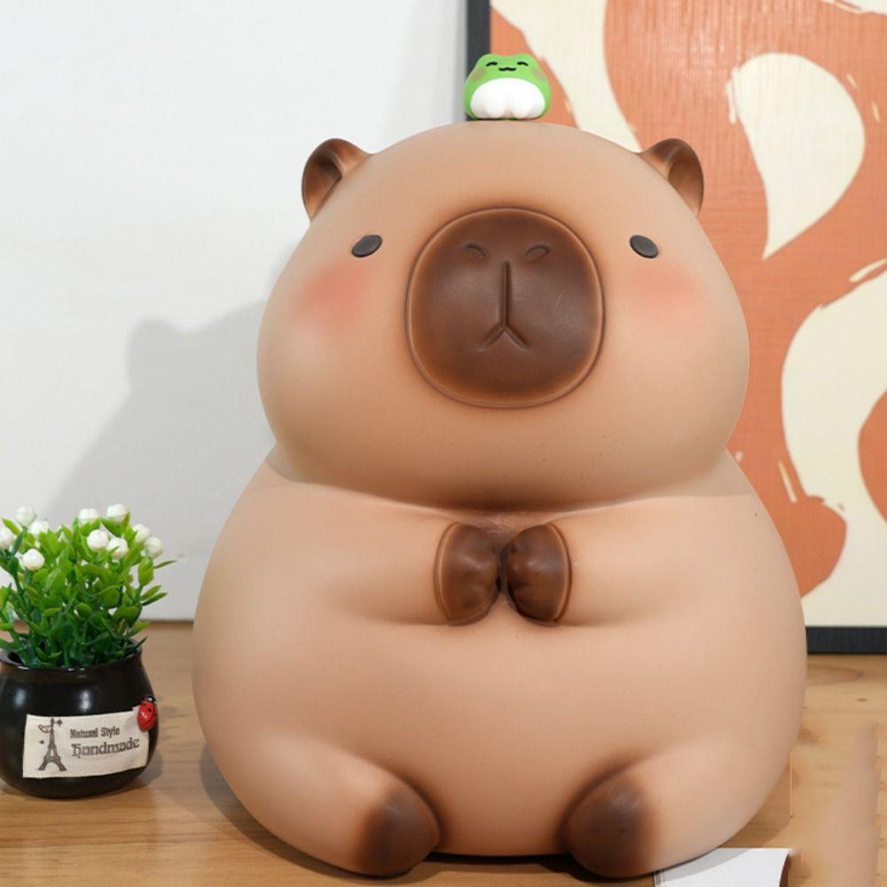Vinyl Crayon Capybara Piggy Bank Capybara Safe Deposit Box Capybara Piggy Bank  Children/Kids