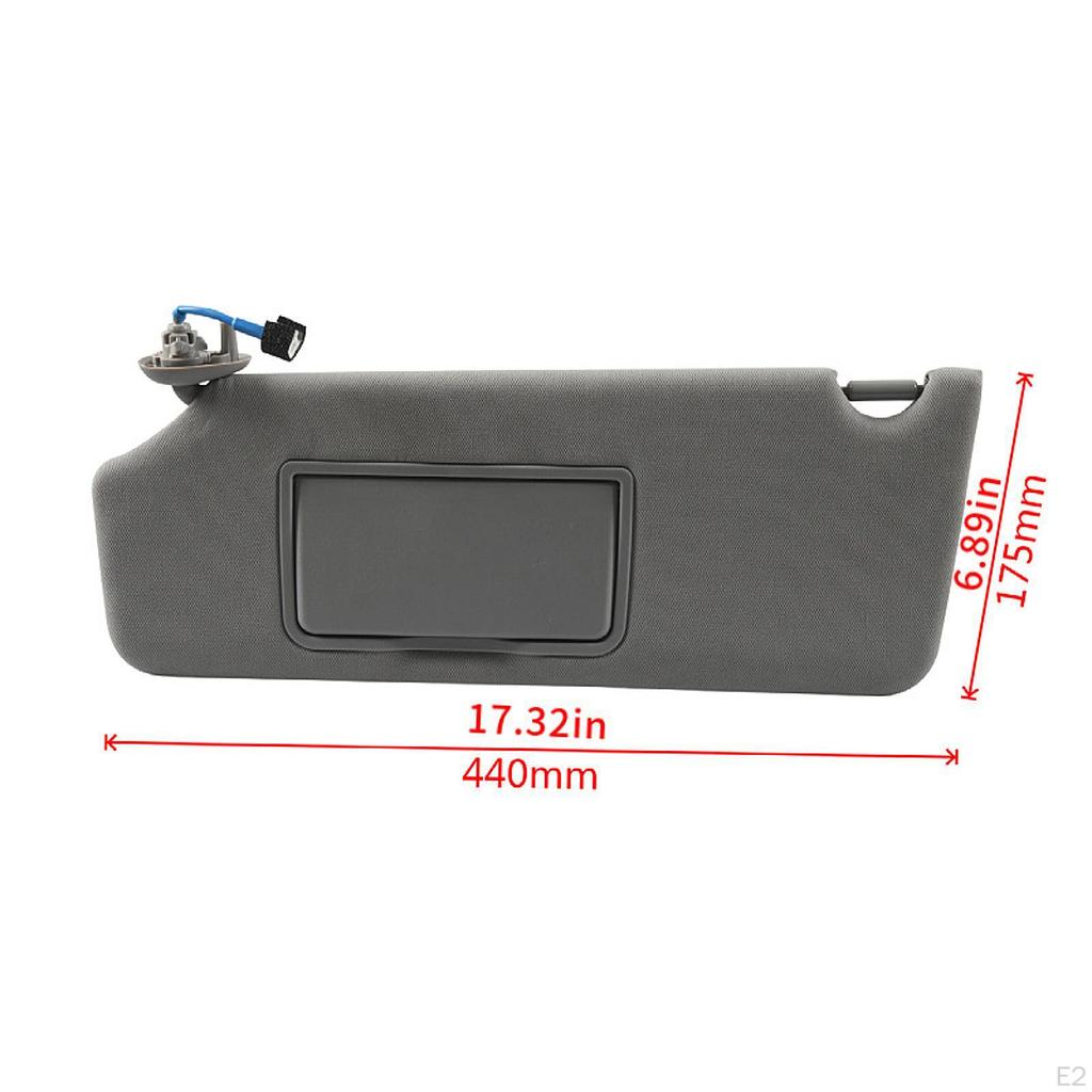 Left Driver Side Sun Visor with Vanity Light Automotive Interior Accessories 83280-tla-a12zb Vehicle