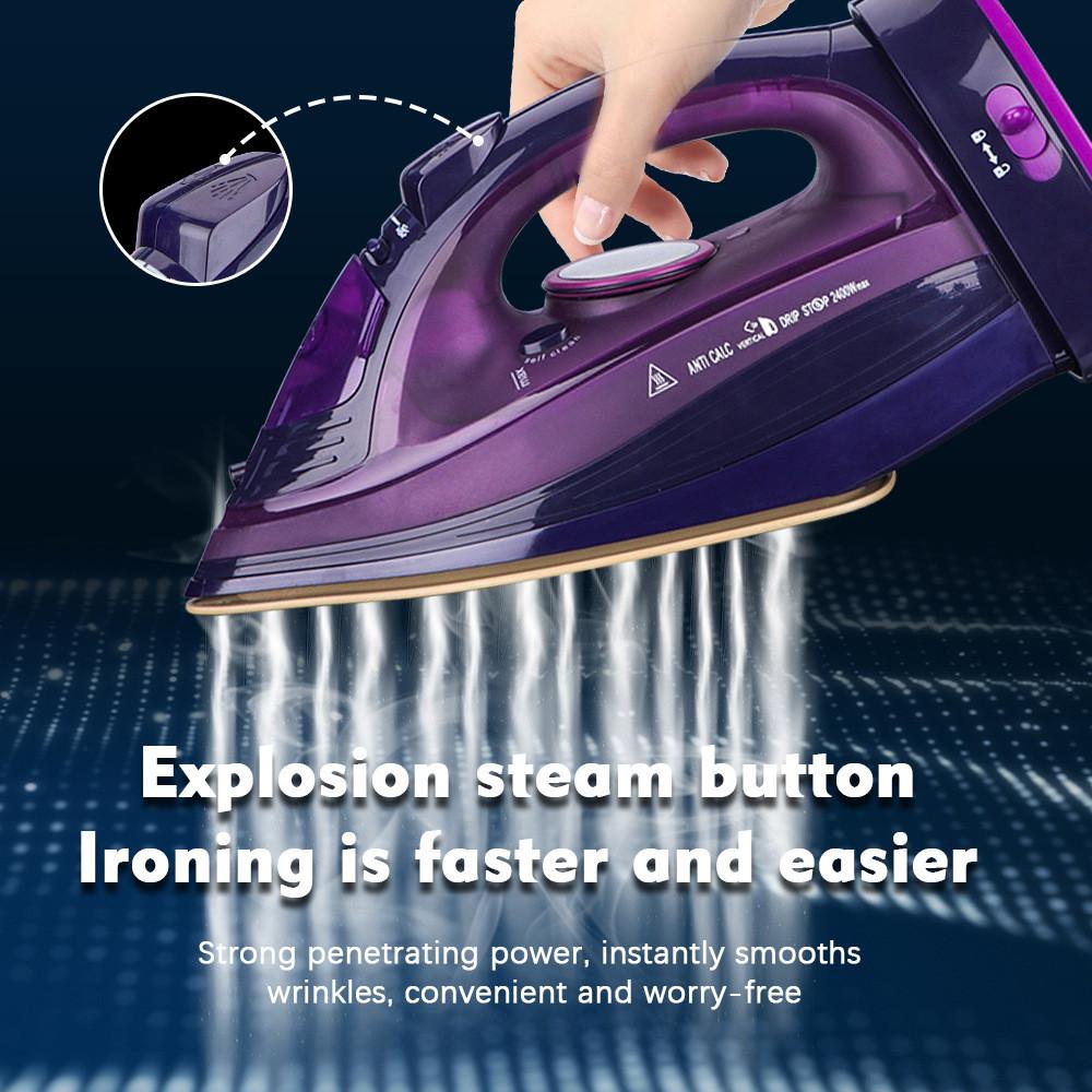 2400W Household Handheld Steam Iron Detachable Clothes Ironing Machine High Power Portable Electric Iron