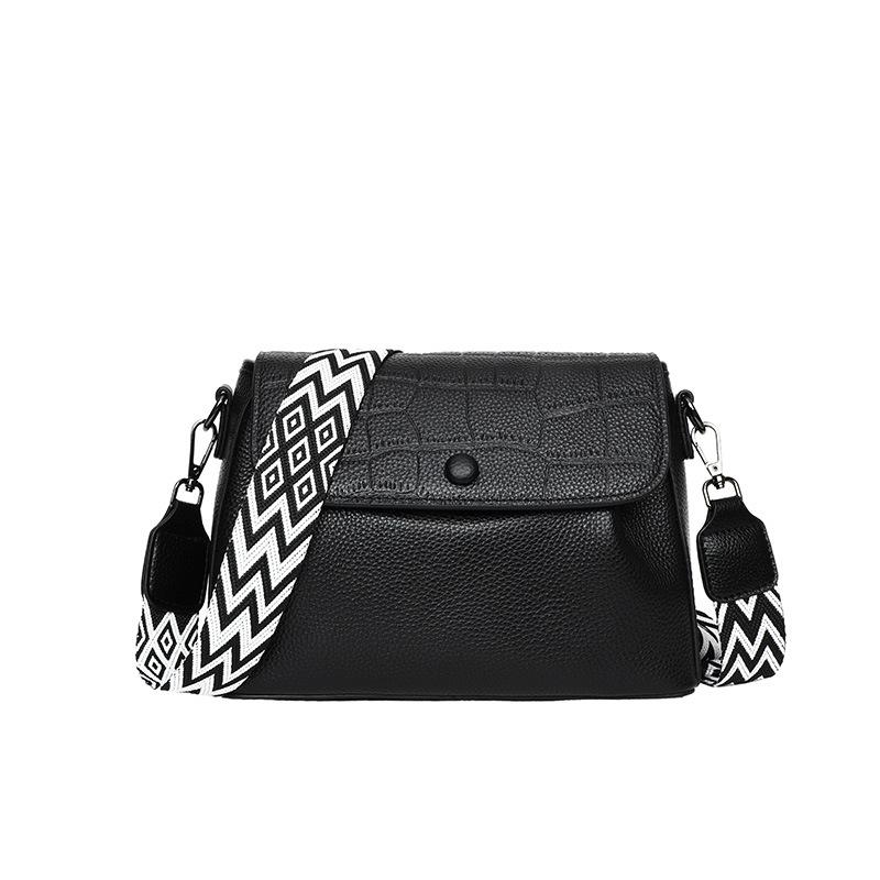 Deri Kadın Çantası Üst Düzey Niş Moda Birinci Kat Dana Derisi Omuz Postacı Çantası