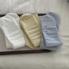 Women's Autumn and Winter Linen Patterned Calf Socks, Cream Grey Mid-calf Pile Socks for Women