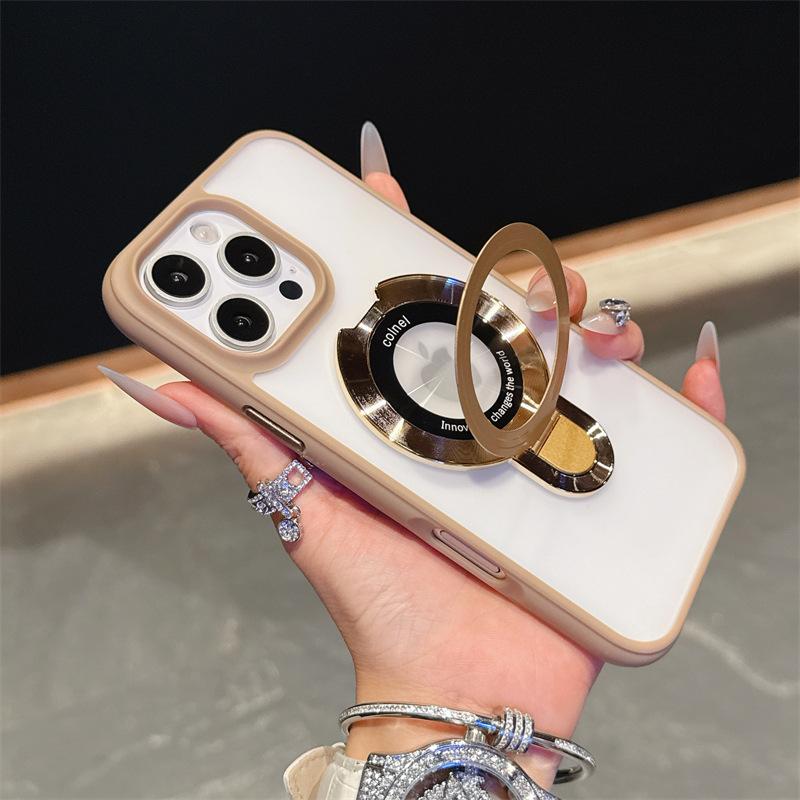 The Exfoliating Skin Feel Is High-end. The IPhone16 Youdun Magnetic Case with Stand Is Suitable for 15 Apple 13PROMAX