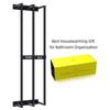 Bathroom Towel Storage Holder Space Metal Shower Room Towel Hanger Multifunctional Storage Organizer for Bathroom Accessories