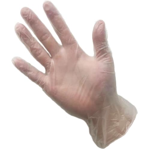 Utsunomiya Seisaku Queen Vinyl Gloves, Medium, Semi-Transparent, 100-Count, Powder-Free, Disposable Gloves, PVC0452PF-TBM