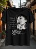 Ultimo Porträt Mit Sängergesicht Mikrofon Handschriftliche Italienische Liedtext-Unterschrift Und Weiche Skizze Unisex All T-Shirt