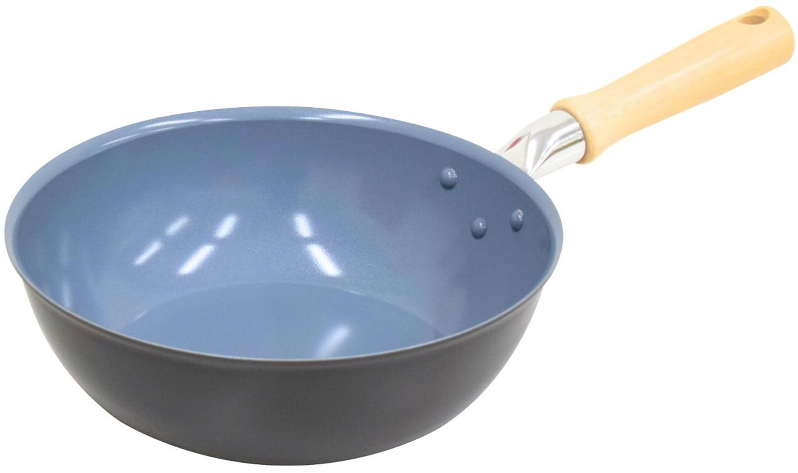 

Urushiyama Metal Industry 22cm Deep Frying Made in Ceramic Lightweight Aluminum Stylish Dark Seraphim Pan, Japan, Heat-Resistant Coating, PFOA-Free, серый