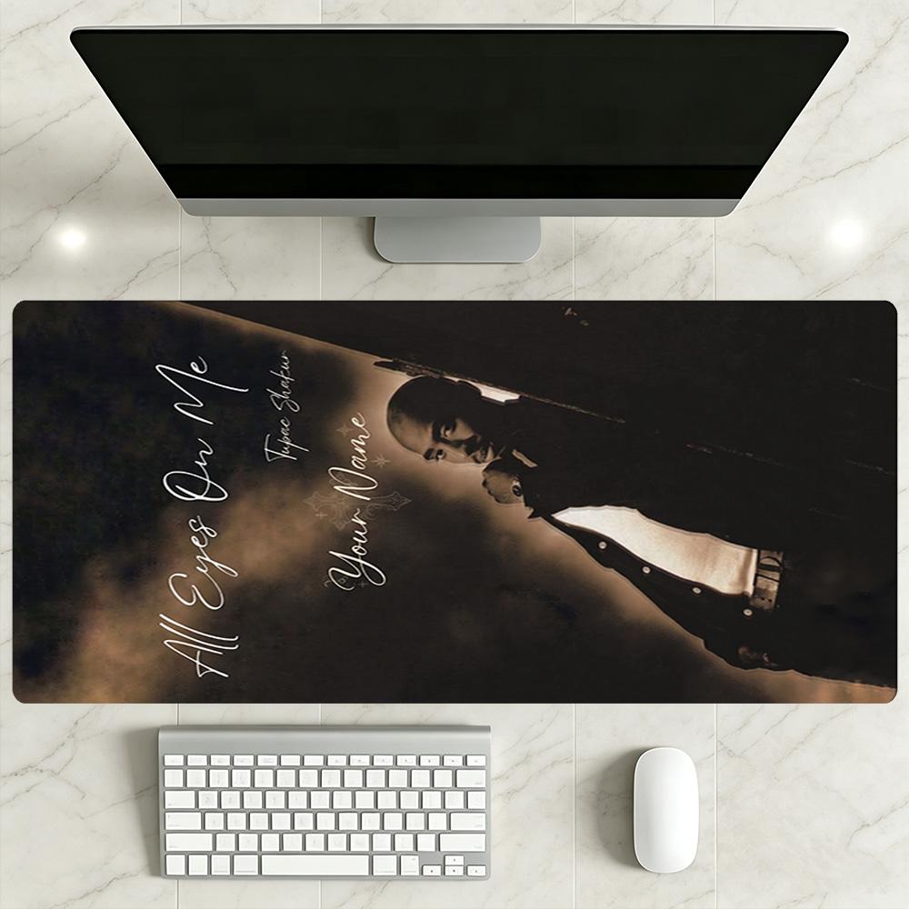 2pac Customizable Name Mouse Pad Office Mouse Mats Desktop Mouse Pad Non-Slip Rubber Bottom Office Desk Accessory