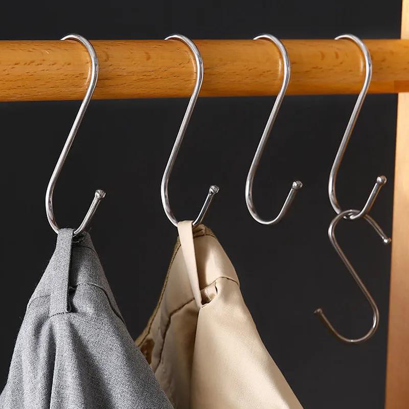 1/5/10 Stück Edelstahl S-Haken mit scharfer Spitze Utensil Fleisch Kleiderbügel Hängehaken für Metzgerei Küche Backwerkzeuge