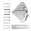 Stainless Steel Sliding Barn Door Latch Lock Set Hardware Accessory for Bathroom Bedroom