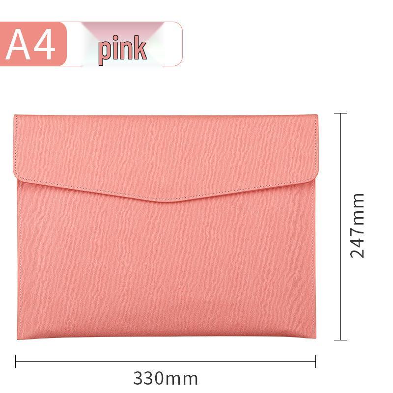 A4 Waterproof File Folder with Magnetic Buckle - Large Capacity Business Office Bag, Logo Customizable