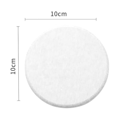 Diatomaceous Earth Coasters, Set of 2, Absorbent, Quick-Drying, Round, Kitchen Draining Tray (White)