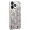 Karl Lagerfeld Klhcp14Llmnms Iphone 14 Pro 6,1 Hardcase Srebrny/Silver Liquid Glitter Monogram