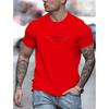 Summer Simple Colorful Letter Print T-shirt Top Breathable Soft Men's O-neck Short Sleeve 2024 Outdoor Sports T-shirts Clothing