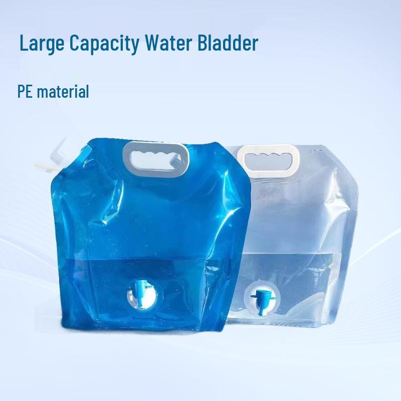 Portable Foldable Large-Capacity Outdoor Water Bag with Faucet