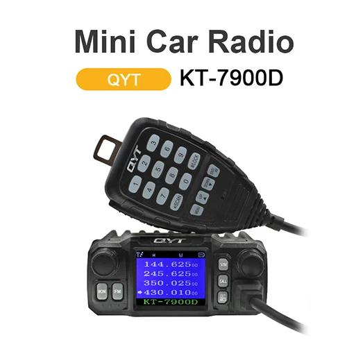 Mobil rádió QYT KT-7900D 144_220_350_440MHZ 4 SÁVOS FM ADÓ-VEVŐ QYT KT-7900D 25W NÉGYSÁVÚ MOBIL