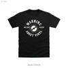 Warning Talking Vinyl T Shirt Vintage Washed Streetwear Designer Clothes Homme Unisex Casual Stylish Stretched Versatile Soft