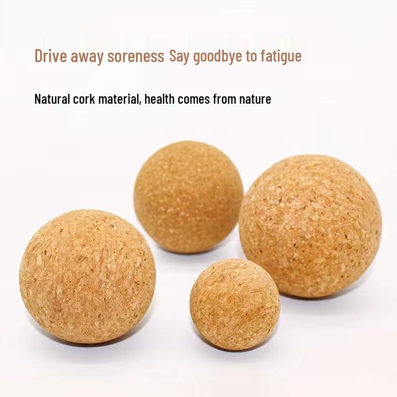 High-Density Cork Yoga Ball for Muscle Relaxation & Fascia Exercise