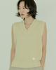 Salon De Seoul Unisex Textured Knit Vest - Light Yellow