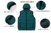 Down Filled Cold Plain Work Cold Protection S D Green [U-Trend] Men's Vest, Vest, Lightweight, Protection, Hooded, Jacket, Vest, Wear, Sleeveless,
