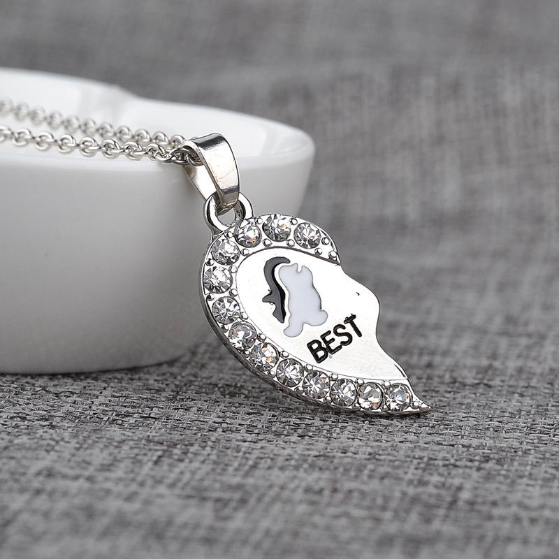 Hot-Selling Penguin Best Friends Necklace - European & American Fashion