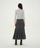 Musinsa Standard Woman Women'S Jersey Tiered Long Skirt [Grey]