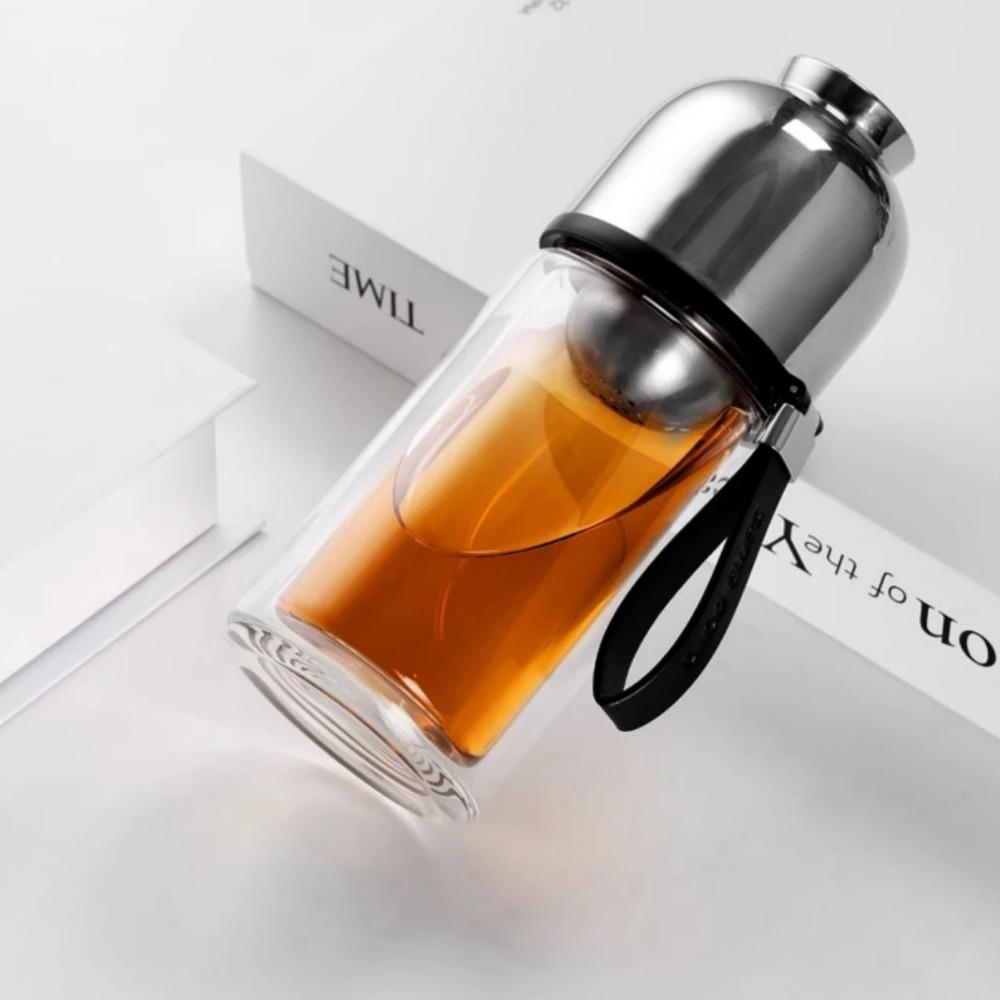 SAMADOYO-Tea Separator, Heat-Resistant Glass Brewing, Tea Filtration, Portable Cup, Outdoor, Travel, Vehicle Water Cup