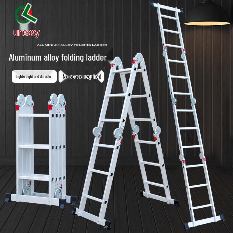 Multi-function Heavy-Duty Aluminum Folding A-Frame Ladder