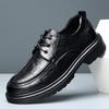 2025 spring new men's shoes high-end cowhide business casual comfortable soft sole breathable thick sole formal men's leather shoes