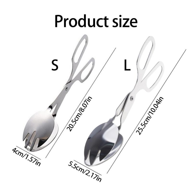 Salad and Cake Serving Tongs with Scissor Mechanism Salad Tongs Suitable for Comfortable Operations Various Setting