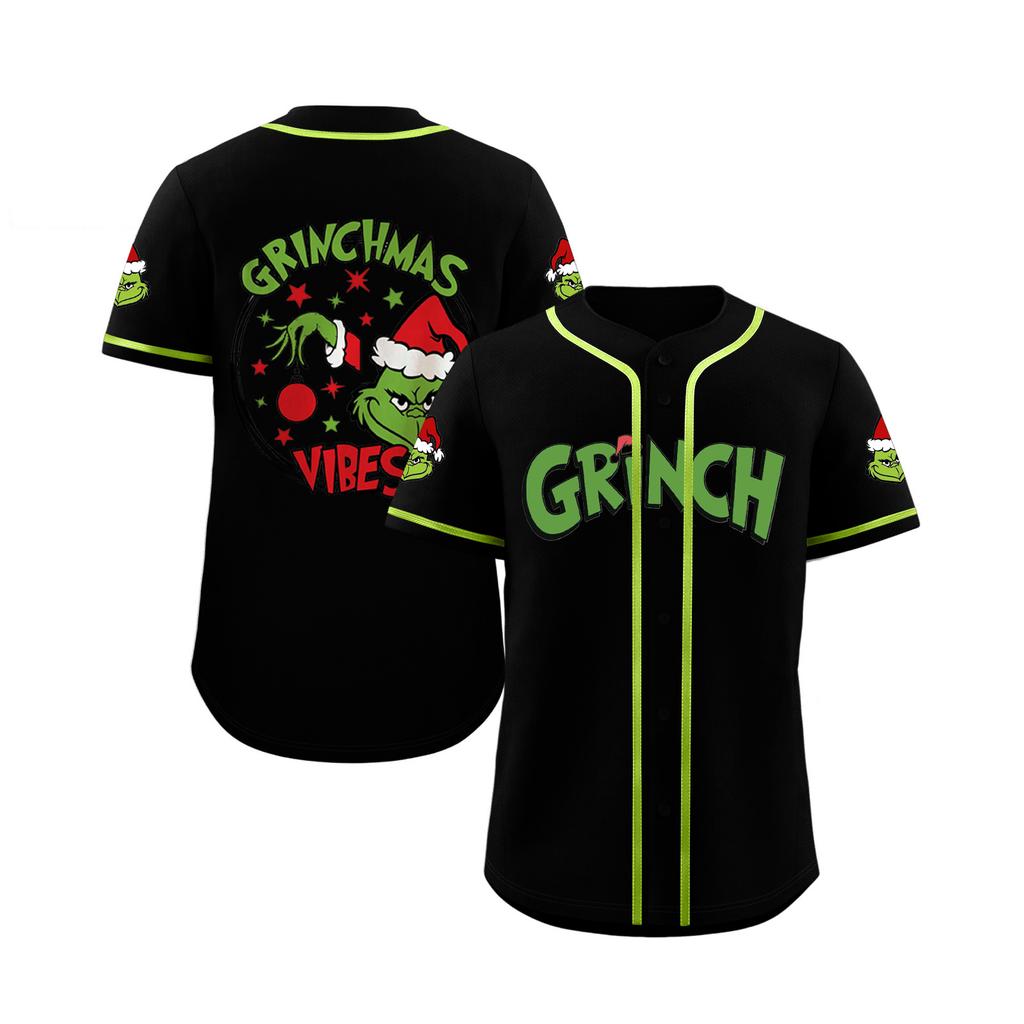 Children's Casual Cartoon Print Short-sleeved Baseball Jerseys Children's Sportswear Top