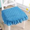 Non-Slip Pastoral Style Dining Chair Cushion 43x45cm Winter Student Cushion  Dormitory