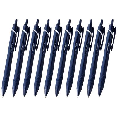 Mitsubishi Pencil Jetstream Balpen 10 Donker Makkelijk te Olie-Gebaseerde Pennen, Pennen, 0,5 mm, Marineblauw, Schrijven, SXN15005.10, 10-Pack