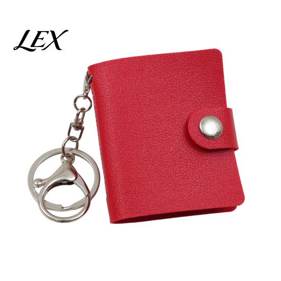 Schlüsselanhänger Fotohalter Mini-Lederalbum mit Karabinerverschluss, PU-Material, Ideal zur Aufbewahrung von Kompakt-Organizer-Ausweisfotos, Polaroids & Sammlerstücken