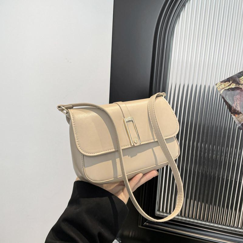 Chic Contemporary Pu Shoulder Bag For Women With Unique French Design And Versatile Colors