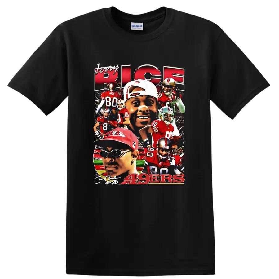 Jerry Rice San Francisco 49ers T Shirt Football Legend Tee