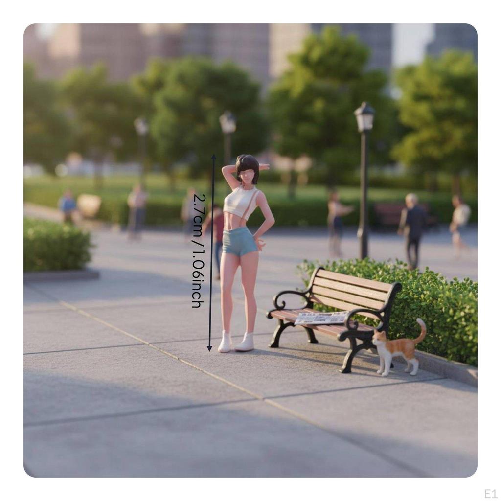 1/64 Scale People Figurine Realistic Poses Hand Painted Miniature Figure Highly Detailed Diorama