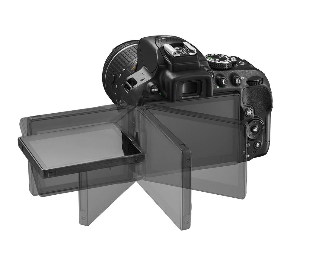 Nikon D5300 Digital SLR Camera with VR Lens Black [Refurbished] AF-P 18-55 Kit, (D5300LKP18-55)