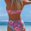 1011 nowy komplet bikini dwuczęściowy top bandeau kostium kąpielowy damski kostium kąpielowy oddychający i cienki